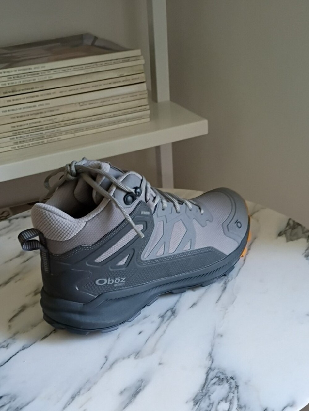 Oboz Men’s Katabatic Mid B-DRY Hazy Grey Waterproof Trail Boots - Picture 4 of 11